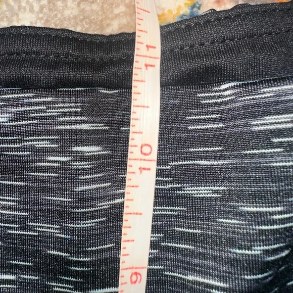 Ododos Black and Gray Heather Patterned Athletic Leggings Pockets Size XL - Picture 7 of 9